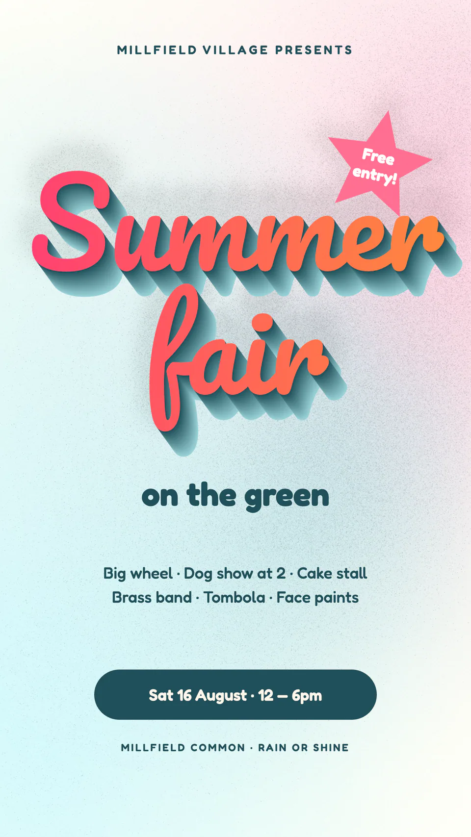 Millfield Village, Summer fair