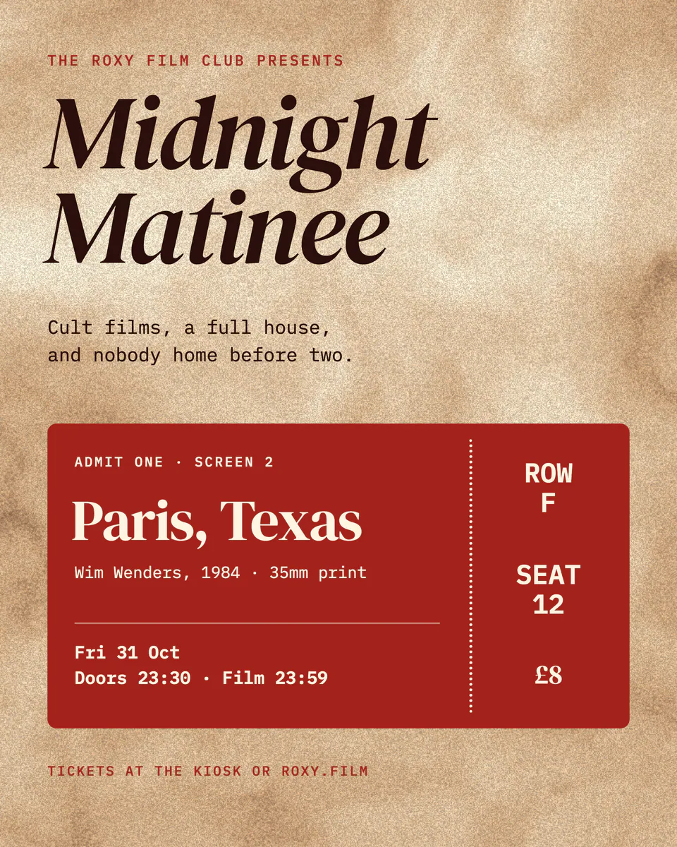 Midnight Matinee, Film club screening