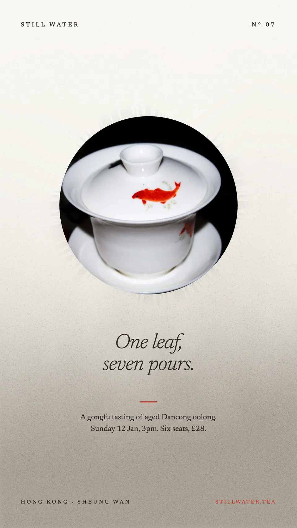 Still Water Tea, Tea tasting