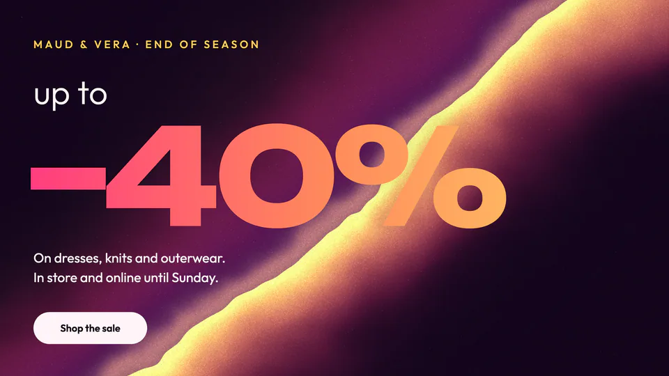 Maud & Vera, End of season sale