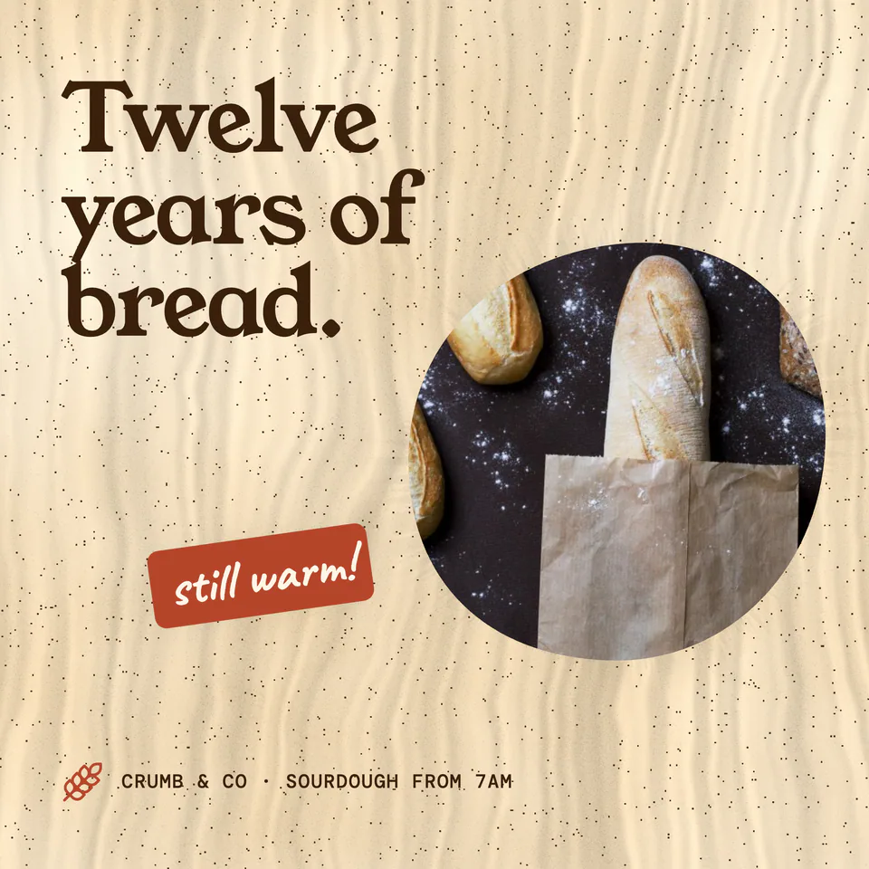 Crumb & Co, Bakery anniversary