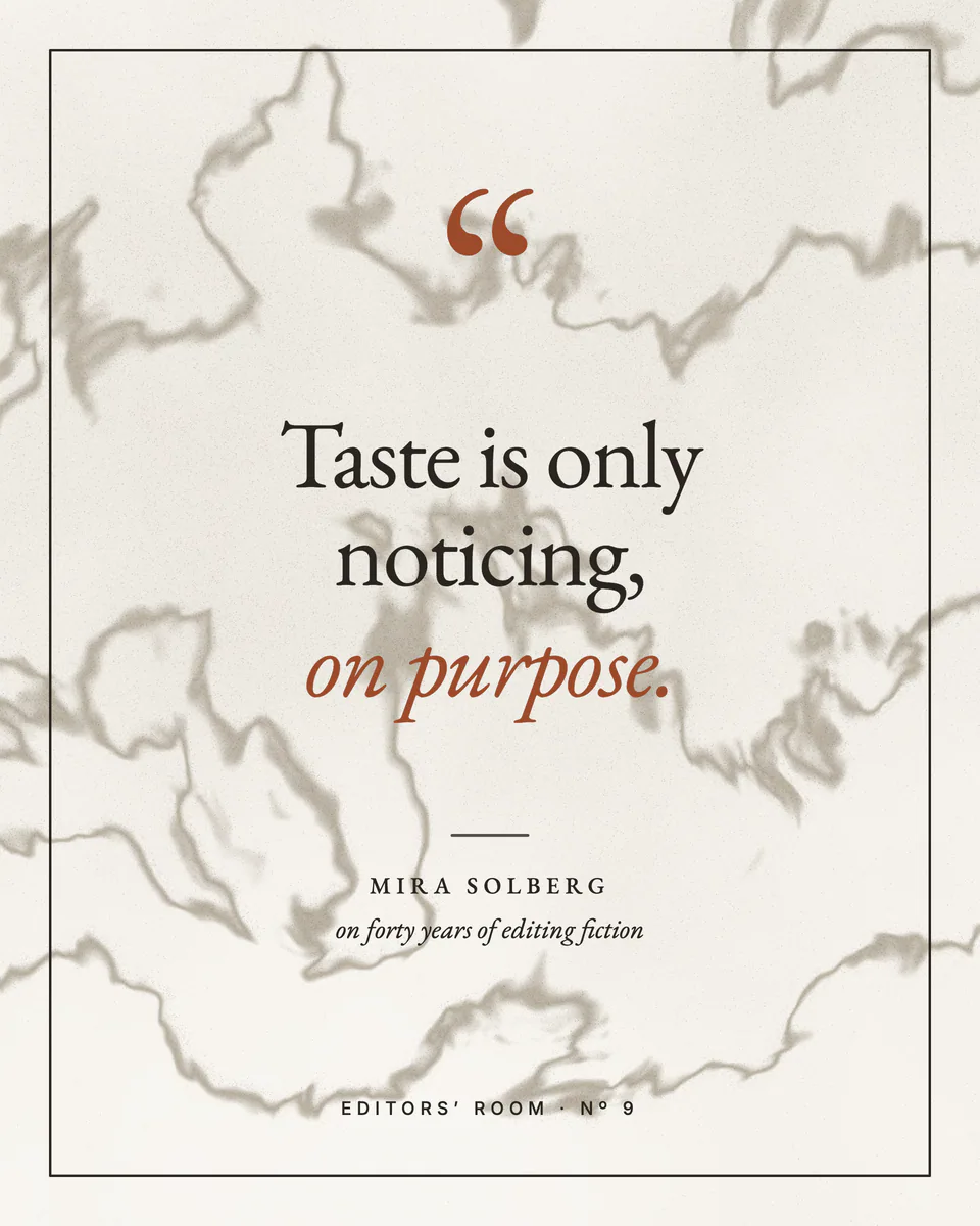 Editors’ Room, Quote card