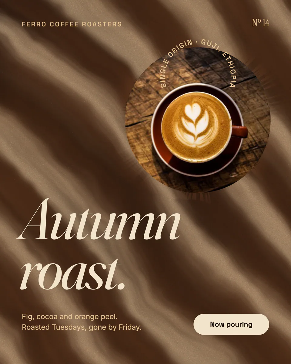 Ferro Coffee, Autumn roast launch