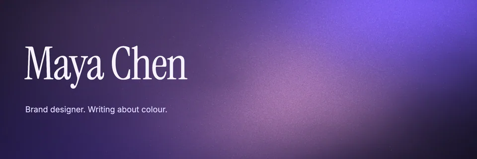 Maya Chen, X header