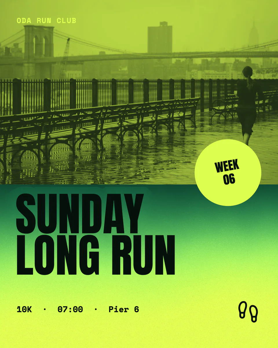 Oda Run Club, Sunday long run